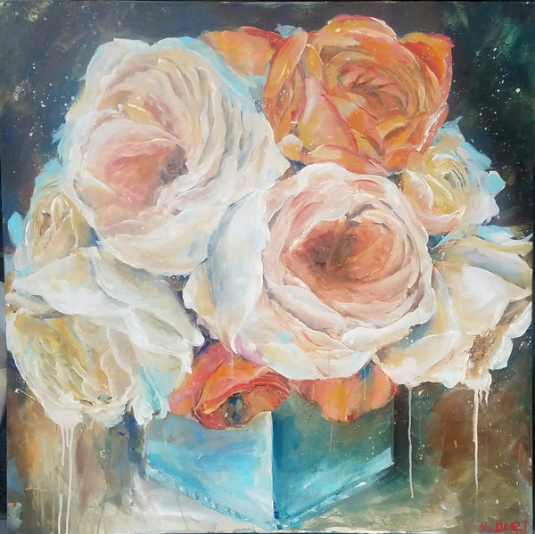 Floral - Her Favorite Palette painting Kym De Los Reyes - Christenberry Collection