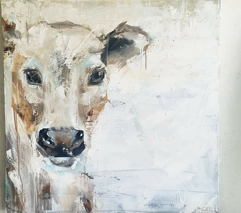 Cece painting Kym De Los Reyes - Christenberry Collection