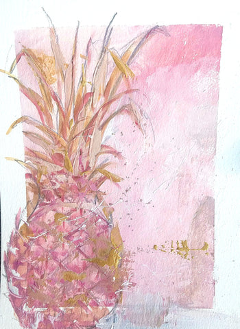 Blush Welcome painting Kym De Los Reyes - Christenberry Collection