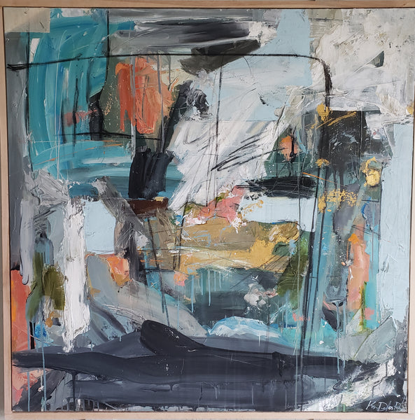 Modern Love painting Kym De Los Reyes - Christenberry Collection