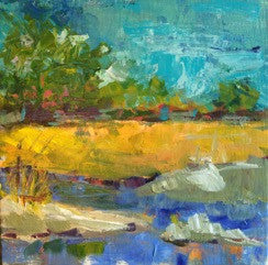 Landscape 1 painting Pamela Wingard - Christenberry Collection