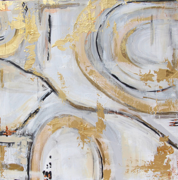 Golden Roads painting Mary Kathryn Kendig - Christenberry Collection