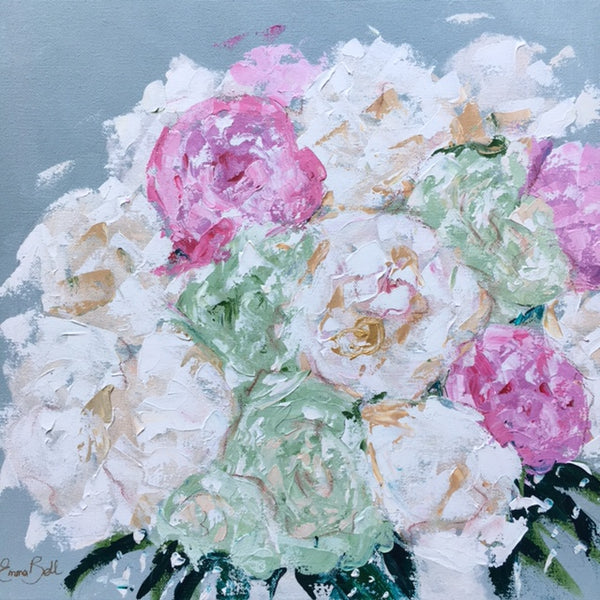 - GIFT CERTIFICATE - Wedding Bouquet Portrait by Emma Bell painting Emma Bell - Christenberry Collection