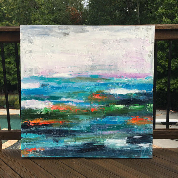 Carolina on the Water 2 painting Emma Bell - Christenberry Collection