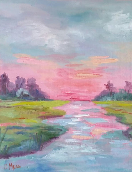Carolina Coastal painting Jenny Moss - Christenberry Collection