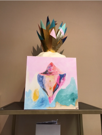 Large Party Conch painting Ashley Williams - Christenberry Collection