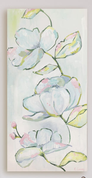 Floral Diptych painting Kristin Cooney - Christenberry Collection