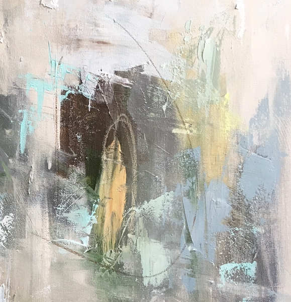 Muted Mint Delight painting Emma Bell - Christenberry Collection
