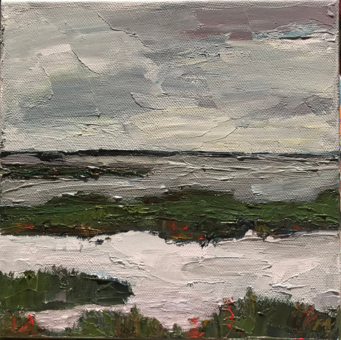 Lowcountry Grey painting Braden Grafe - Christenberry Collection