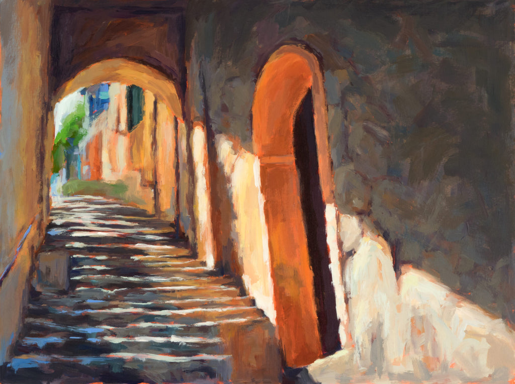 Stairway to Heaven painting Kelly Berger - Christenberry Collection