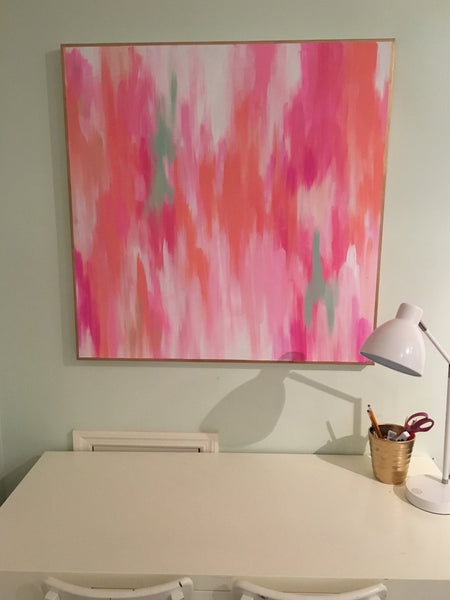 Tickled Pink painting Lauren Neville - Christenberry Collection