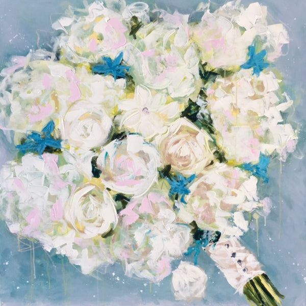 - GIFT CERTIFICATE - Wedding Bouquet Portrait by Emma Bell painting Emma Bell - Christenberry Collection
