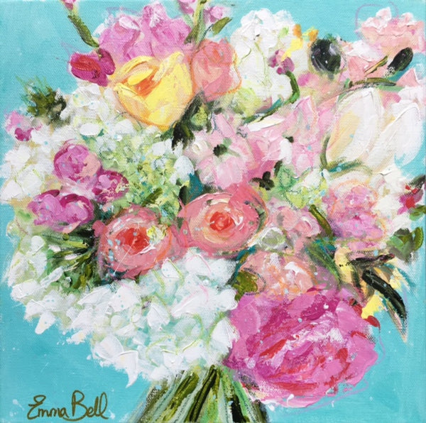 Wedding Bouquet Commissions by Emma Bell painting Emma Bell - Christenberry Collection