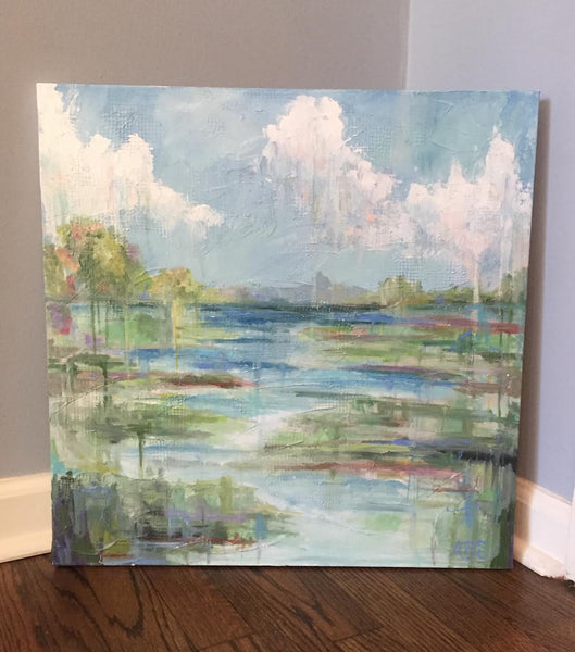 Another Day on Shem Creek painting Ann Schwartz - Christenberry Collection