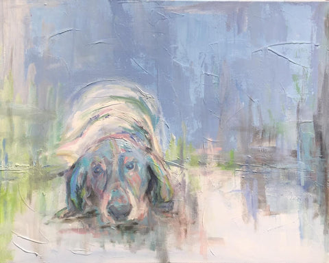 Best Friend painting Ann Schwartz - Christenberry Collection