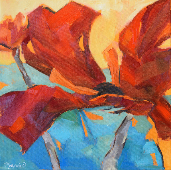 Bundle of Tantrums II painting Kathy Morawiec - Christenberry Collection