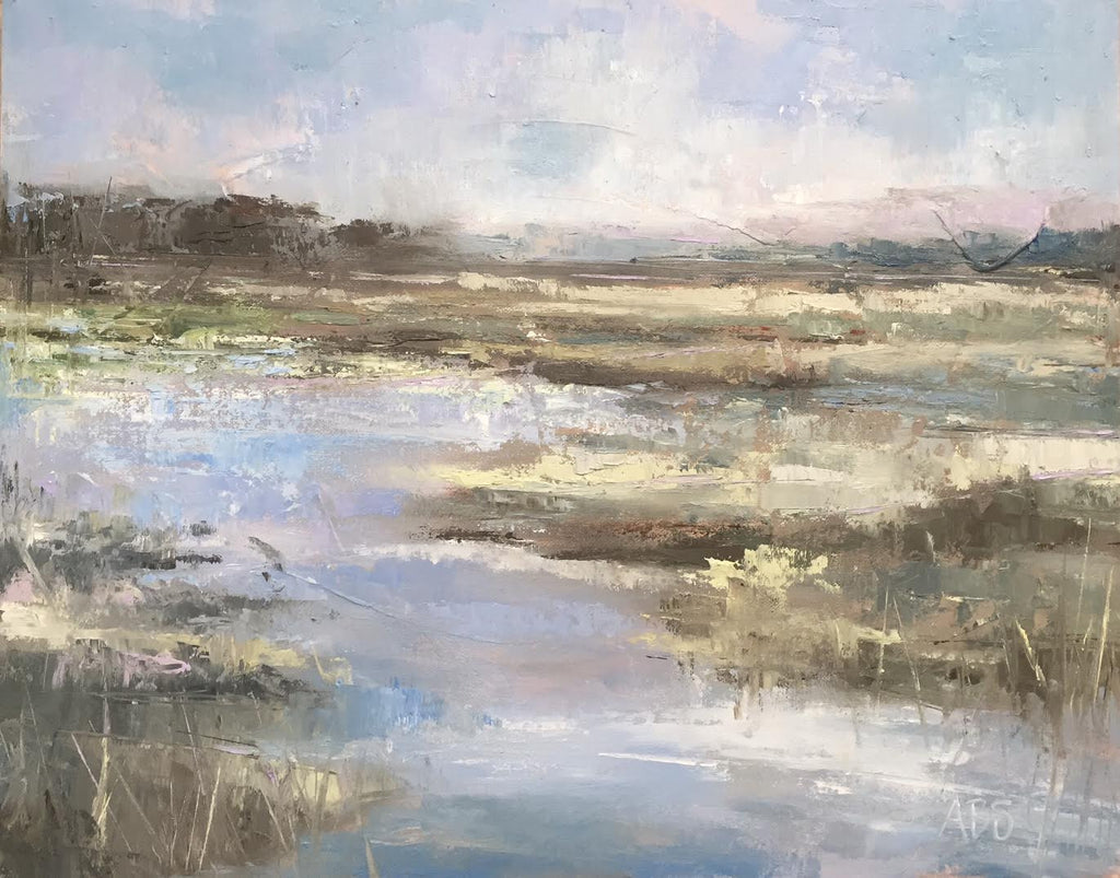 Calm Waters painting Ann Schwartz - Christenberry Collection