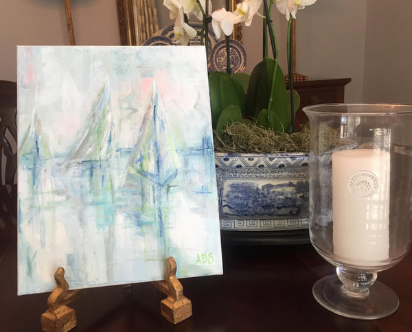 Charleston Race Week painting Ann Schwartz - Christenberry Collection