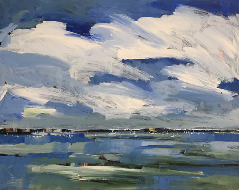 Clear Day painting Molly Wright - Christenberry Collection