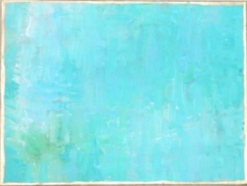 Teal painting Lauren Neville - Christenberry Collection