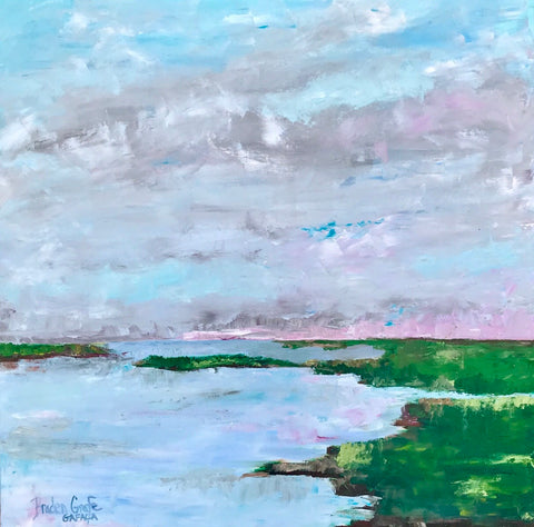 Cotton Candy Clouds painting Braden Grafe - Christenberry Collection