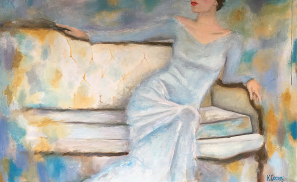 Ellen painting Kristin Cooney - Christenberry Collection