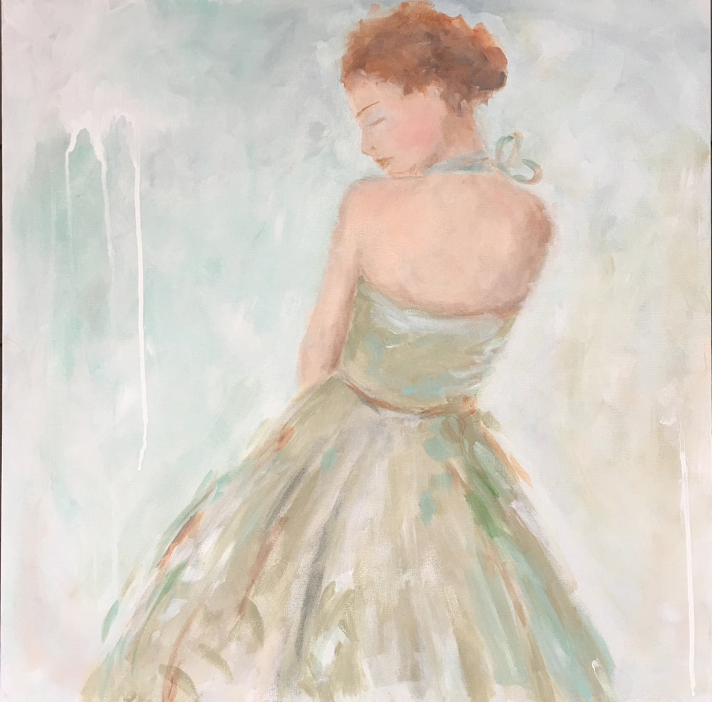 Erin painting Kristin Cooney - Christenberry Collection