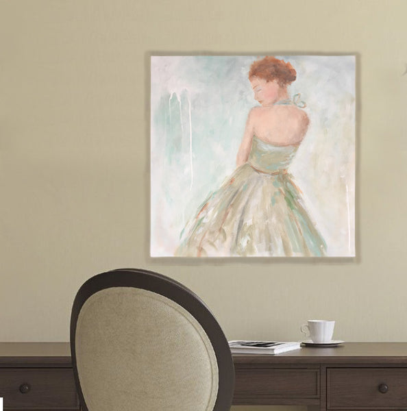 Erin painting Kristin Cooney - Christenberry Collection