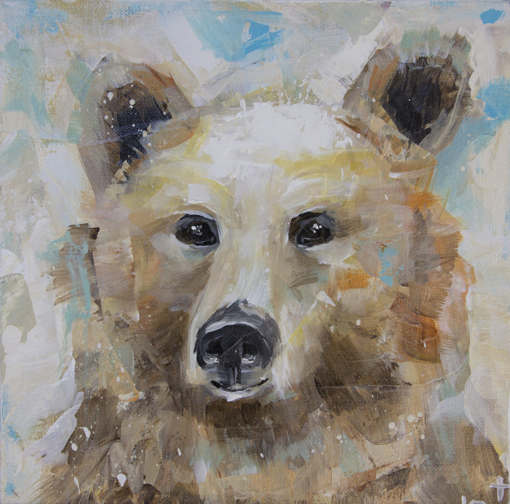 Animal - Fall Bear painting Kym De Los Reyes - Christenberry Collection
