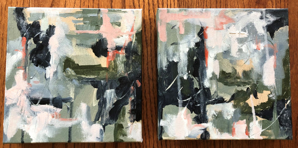 Finding the Light I & II painting Powers Tanis - Christenberry Collection