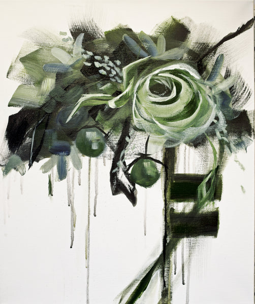 Forte in Emerald I painting Kathy Morawiec - Christenberry Collection
