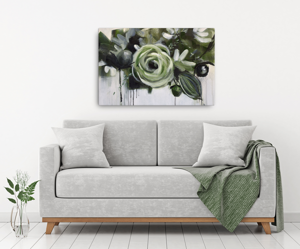 Forte in Emerald II painting Kathy Morawiec - Christenberry Collection
