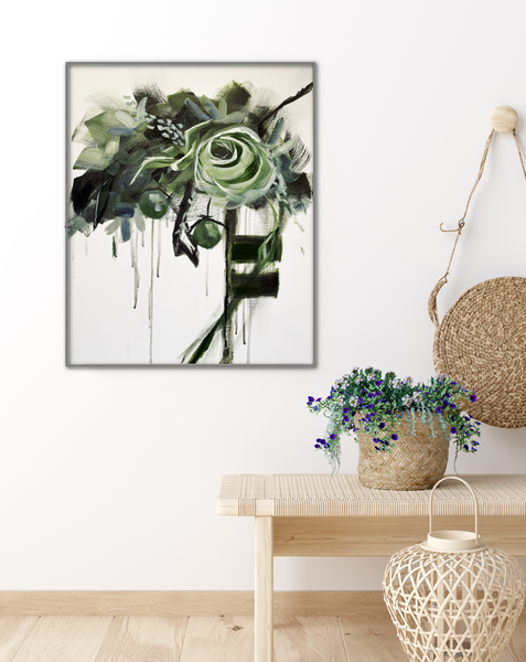 Forte in Emerald I painting Kathy Morawiec - Christenberry Collection