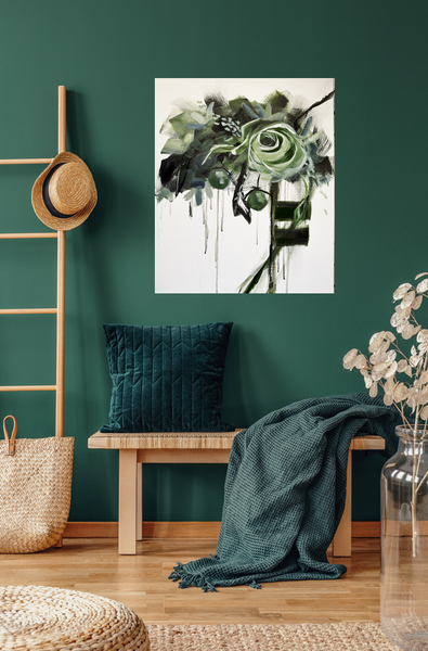 Forte in Emerald I painting Kathy Morawiec - Christenberry Collection