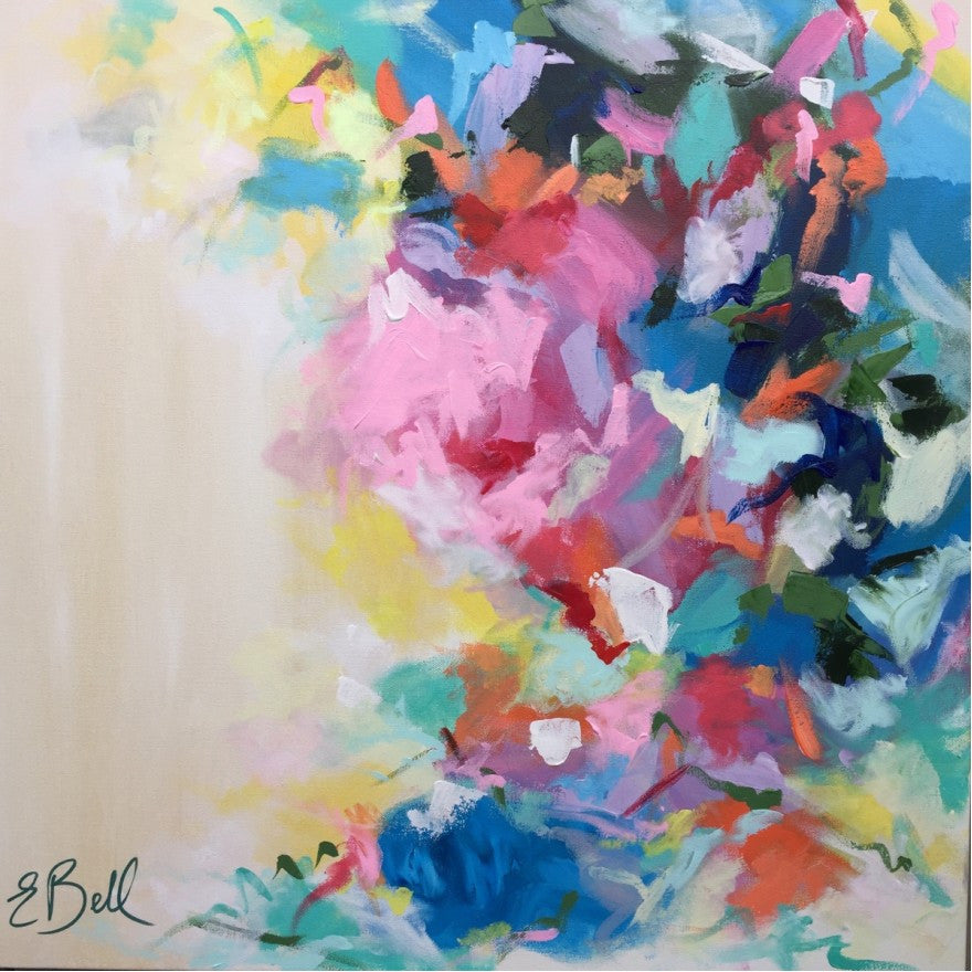Bright Abstract painting Emma Bell - Christenberry Collection