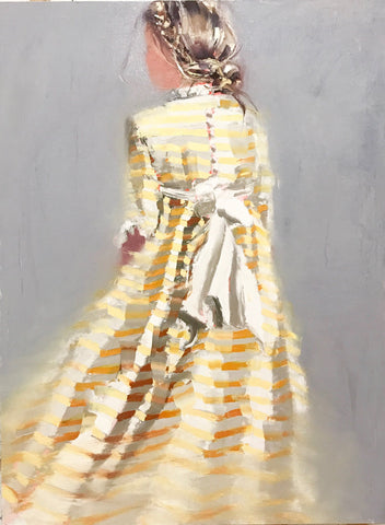 Golden Girl painting Teil Duncan - Christenberry Collection