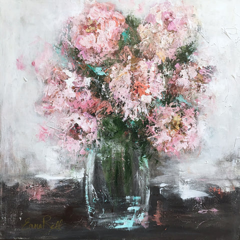 Perfect Peonies painting Emma Bell - Christenberry Collection
