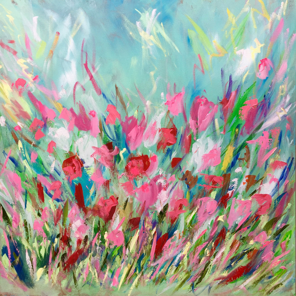 Wild Flower Abstract painting Emma Bell - Christenberry Collection