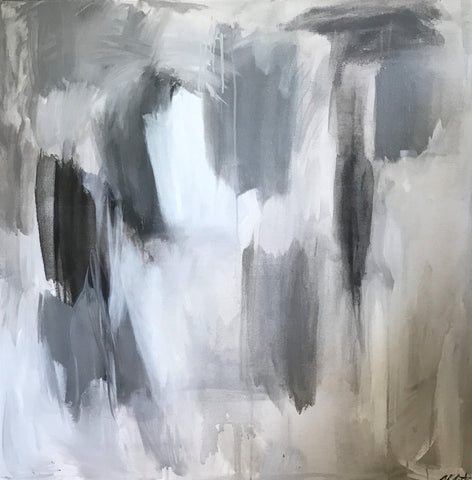 Equanimity: Grey Tones VI painting Sue Sartor - Christenberry Collection