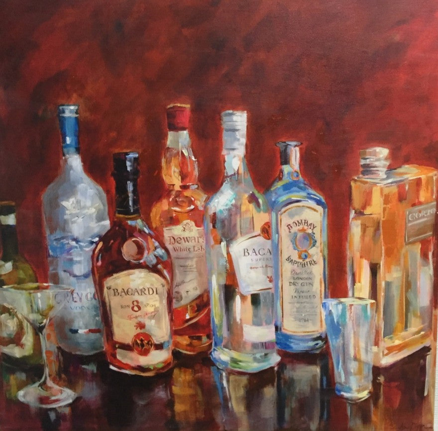 Bacardi painting Amy Dixon - Christenberry Collection