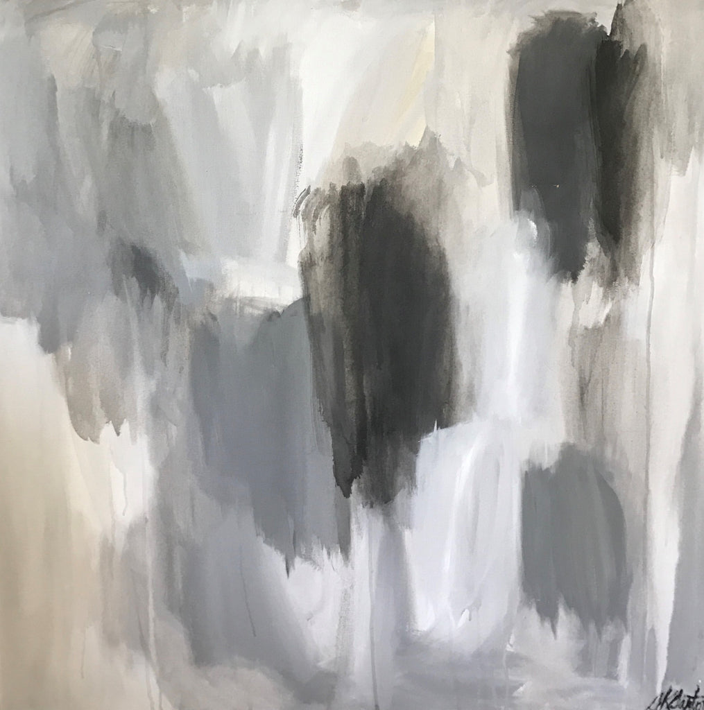 Equanimity: Grey Tones V painting Sue Sartor - Christenberry Collection