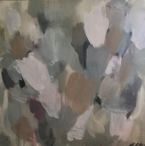 Atmospheric Scape: Blush and Beige painting Sue Sartor - Christenberry Collection