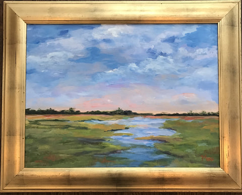 Morning on the Marsh painting Jenny Moss - Christenberry Collection