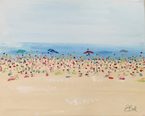 Beach 2 painting Emma Bell - Christenberry Collection
