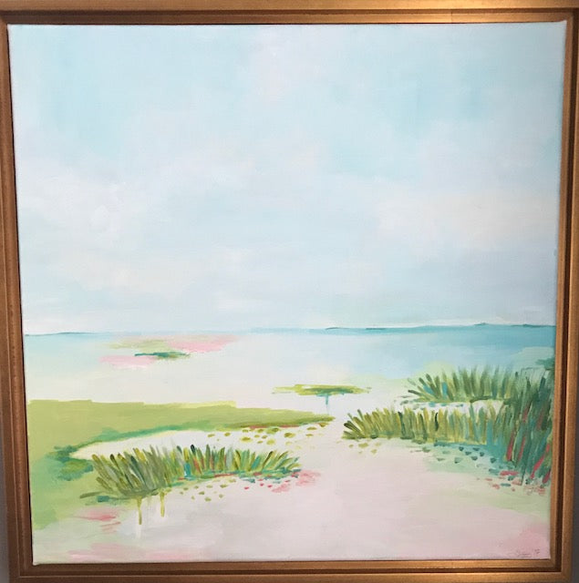 Waters Edge painting Jane Marie Edwards - Christenberry Collection