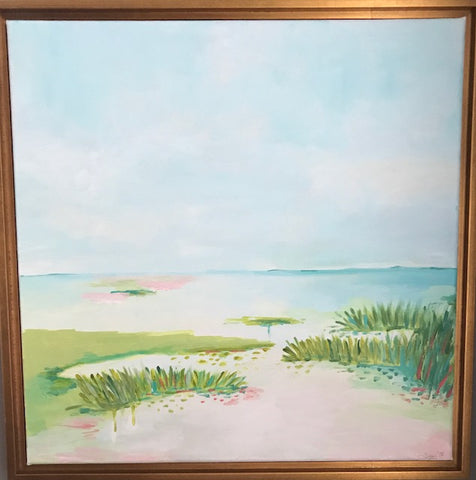 Waters Edge painting Jane Marie Edwards - Christenberry Collection
