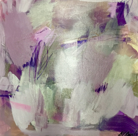 Study in Lilac II painting Sue Sartor - Christenberry Collection