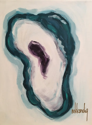 Half Shell VI painting Mary Kathryn Kendig - Christenberry Collection