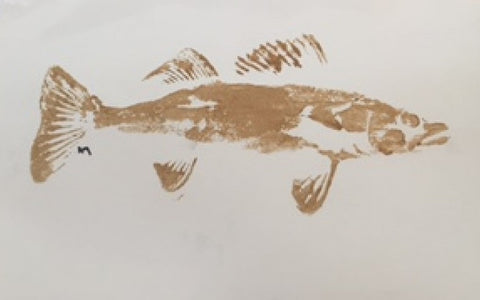 Fish 2 painting Amy Christenberry - Christenberry Collection