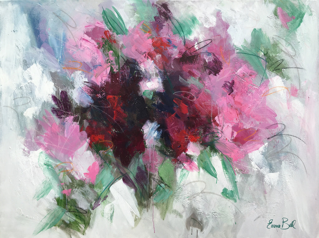Wild Azaleas painting Emma Bell - Christenberry Collection